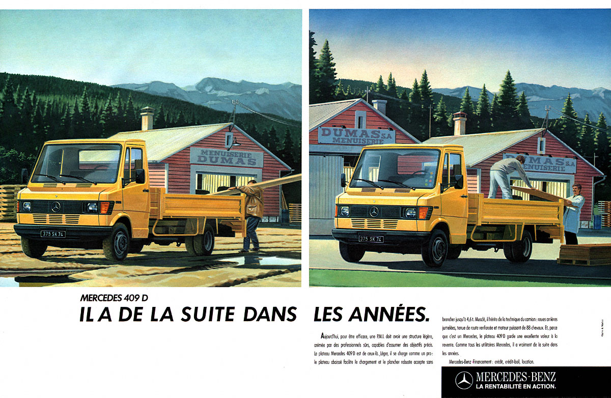 Advert Mercedes 1987