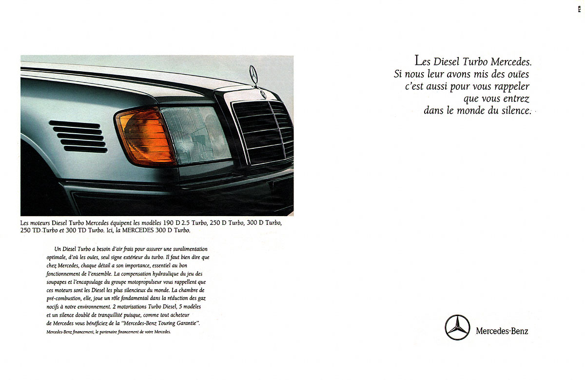 Advert Mercedes 1990