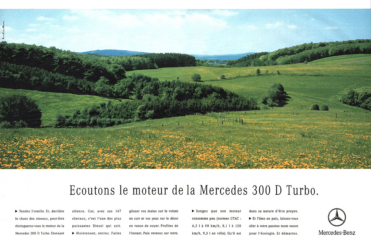 Advert Mercedes 1991