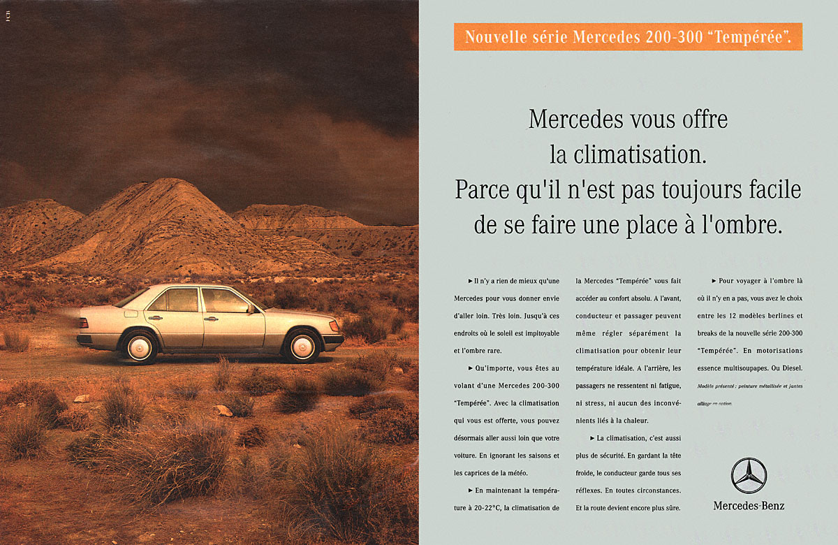 Advert Mercedes 1993