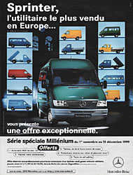 Advert Mercedes 1999