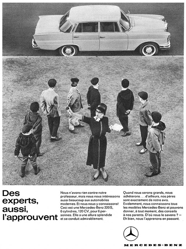 Advert Mercedes 1963