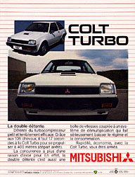 Advert Mitsubishi 1983