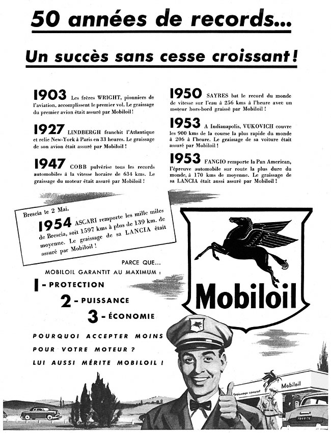 Advert Mobil 1954