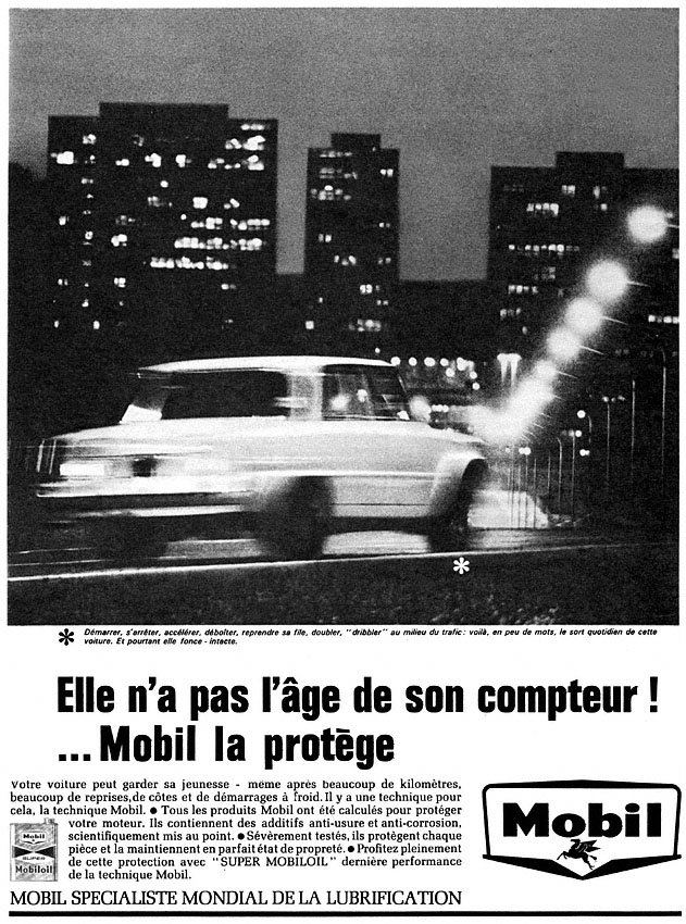 Advert Mobil 1965