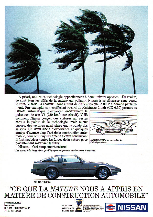 Advert Nissan 1987