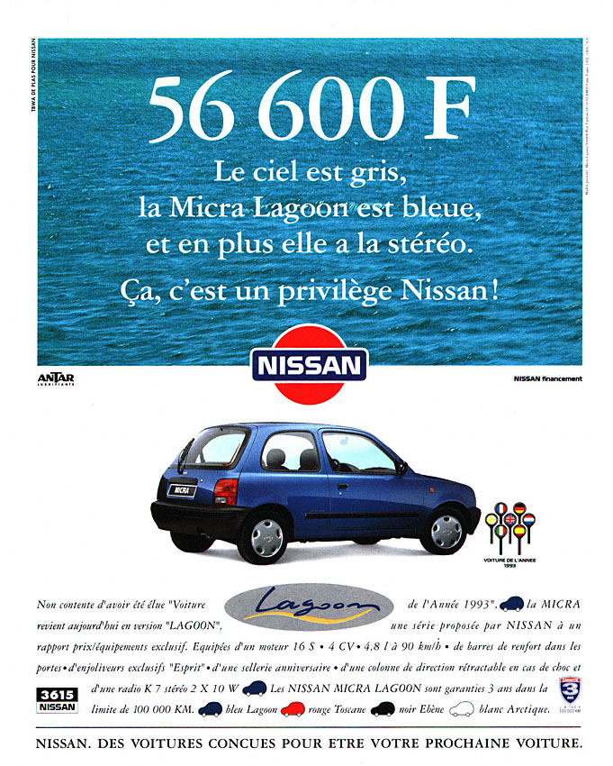 Advert Nissan 1993