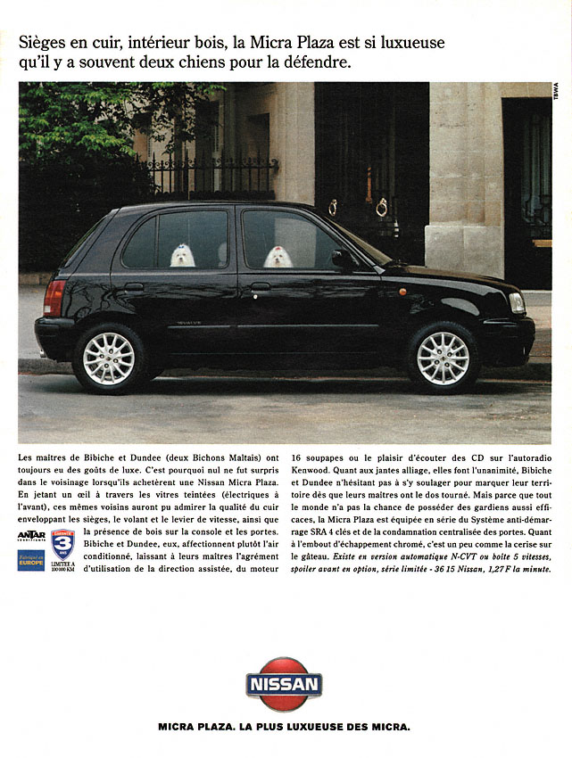 Advert Nissan 1995
