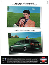 Advert Nissan 1998