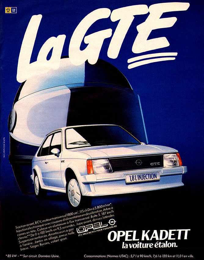 Advert Opel 1983