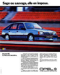 Advert Opel 1984