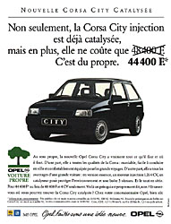 Advert Opel 1992