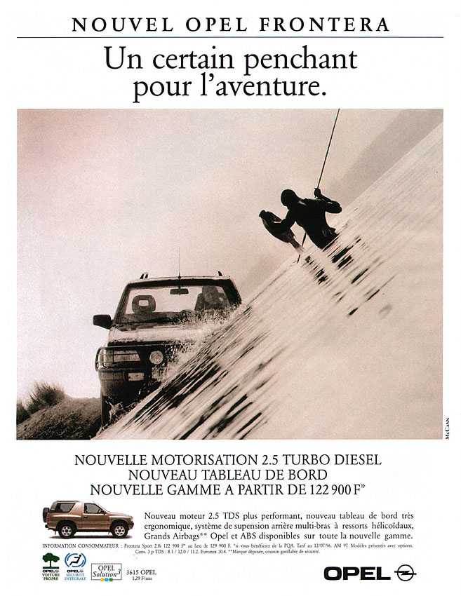 Advert Opel 1996