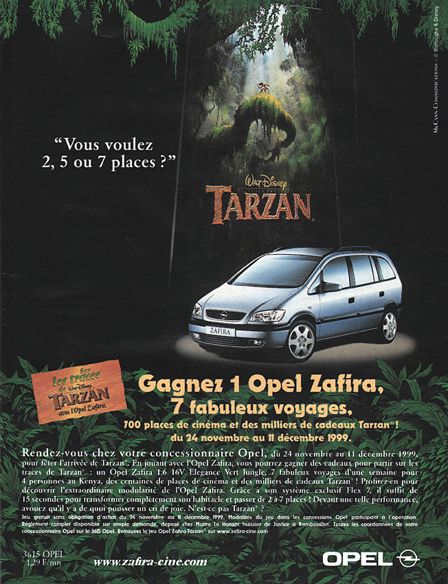 Advert Opel 1999