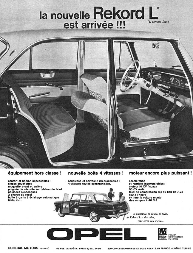 Advert Opel 1962