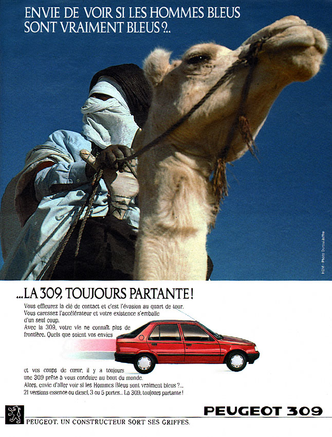 Advert Peugeot 1988