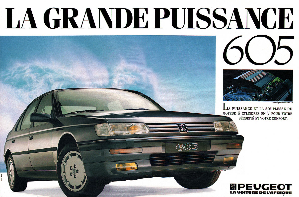 Advert Peugeot 1990