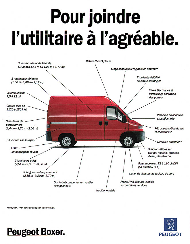Advert Peugeot 1994