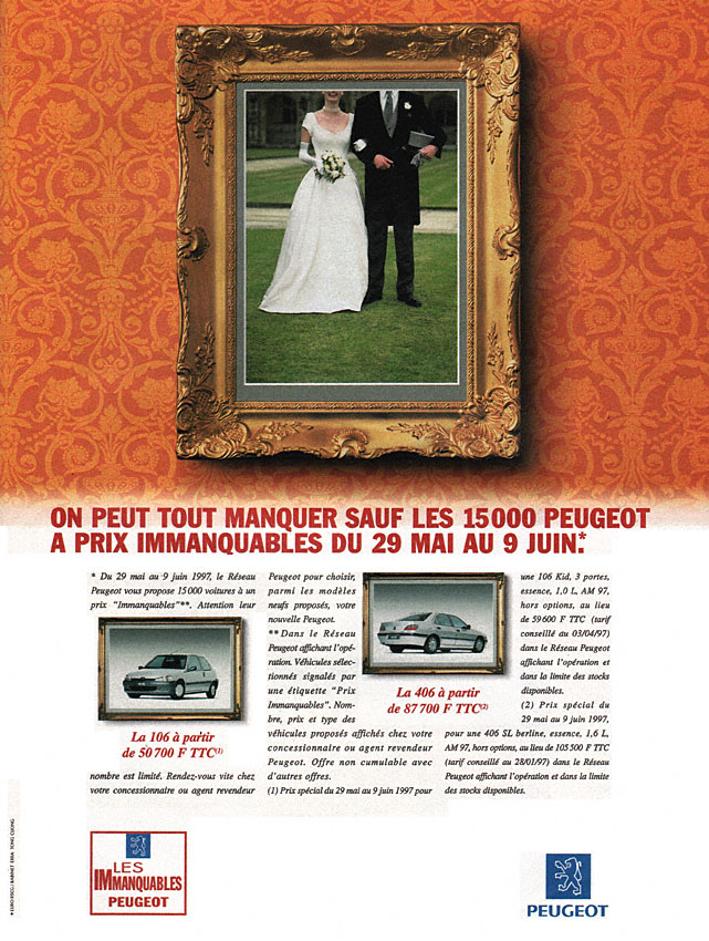 Advert Peugeot 1997