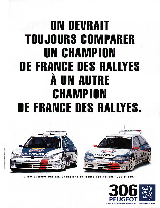 Advert Peugeot 1997