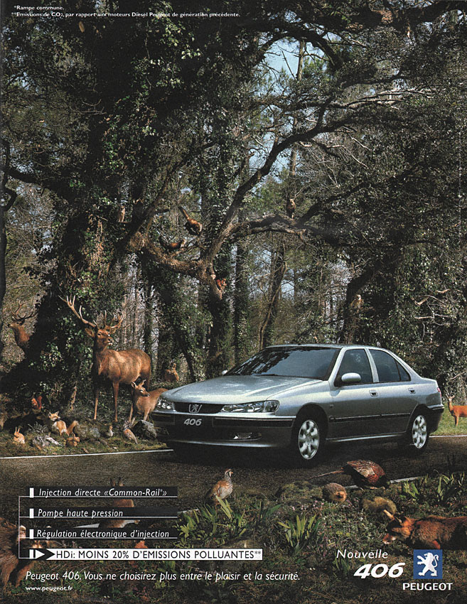 Advert Peugeot 1999