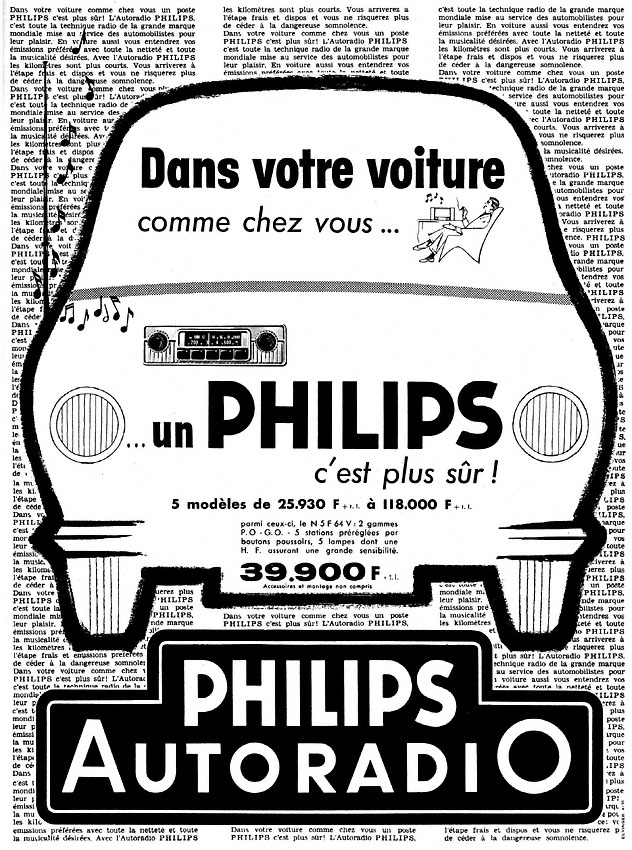 Advert Philips 1958