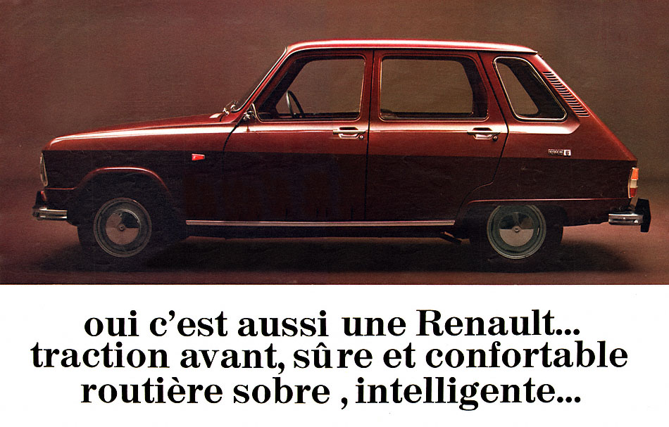 Advert Renault 1968