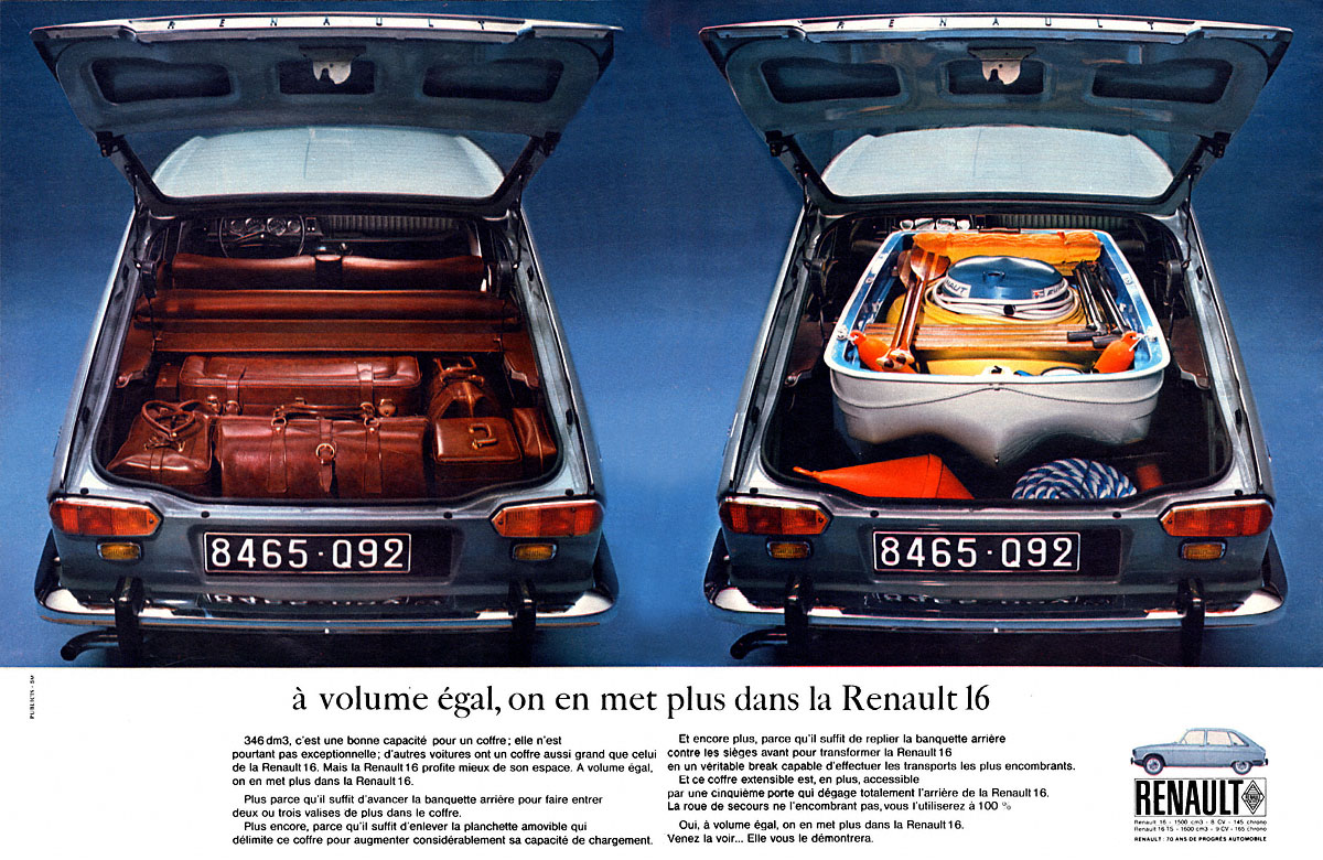 Advert Renault 1969