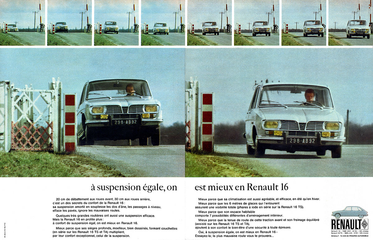 Advert Renault 1969