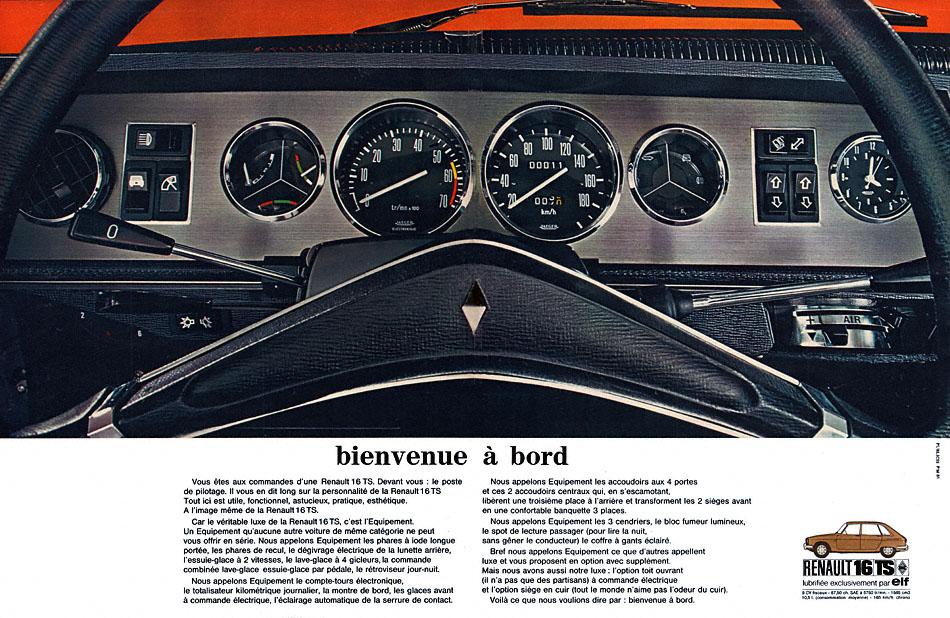Advert Renault 1969