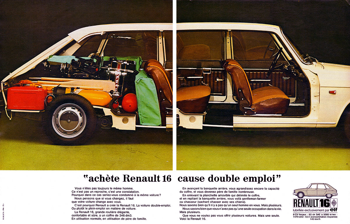 Advert Renault 1970