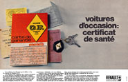 Advert Renault 1971