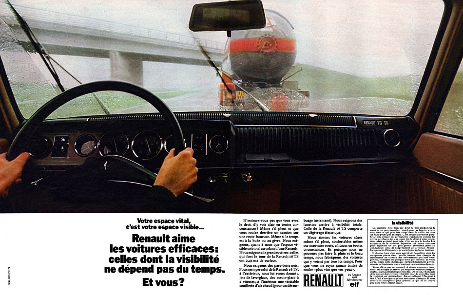 Advert Renault 1971