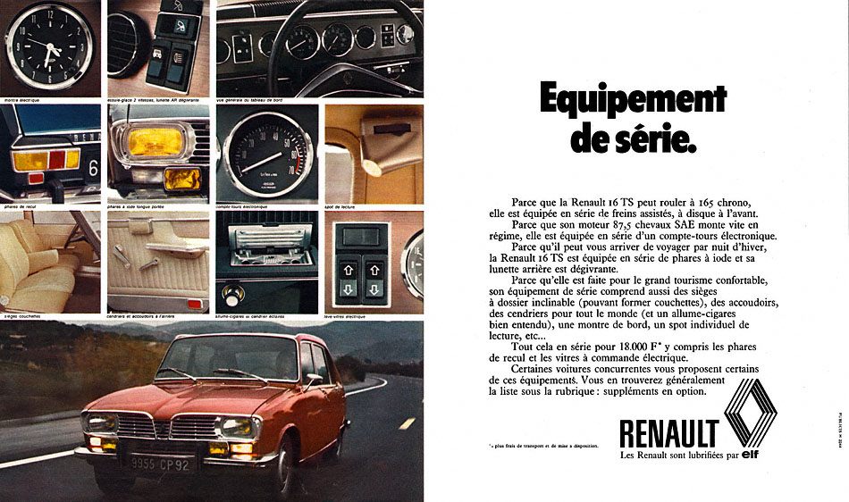 Advert Renault 1973