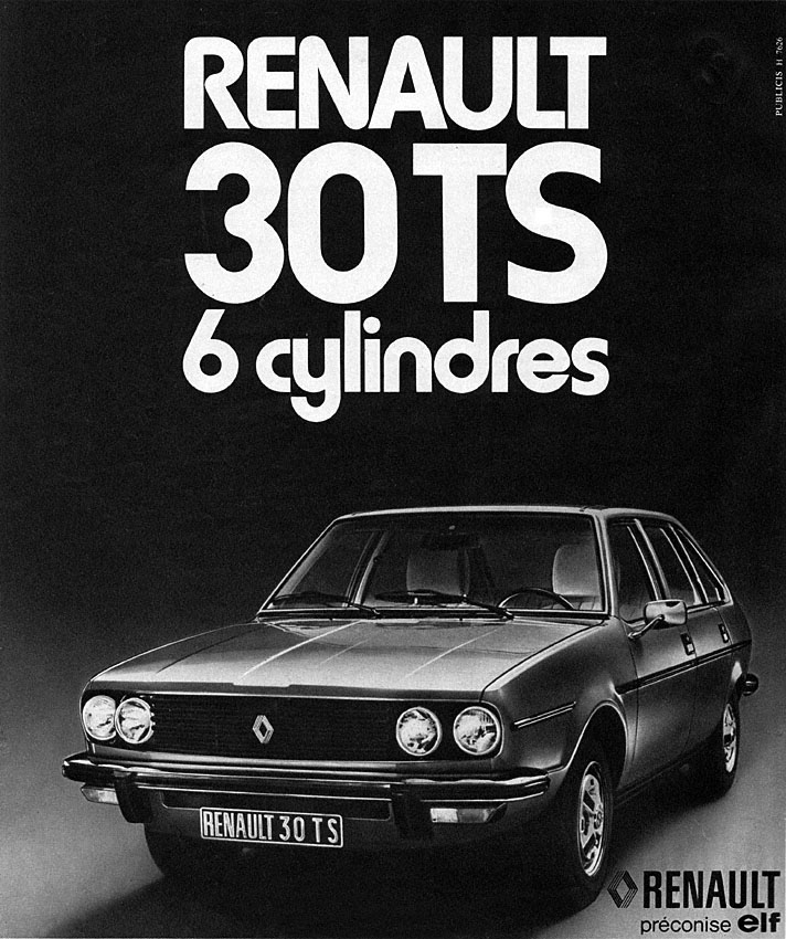 Advert Renault 1975