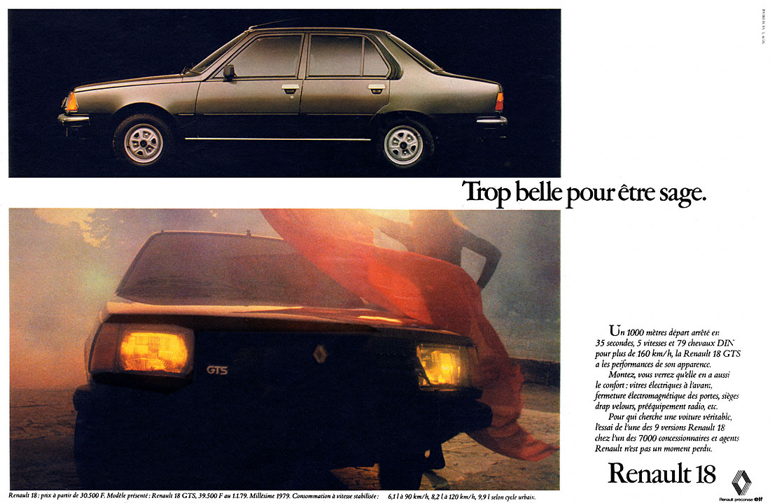 Advert Renault 1979