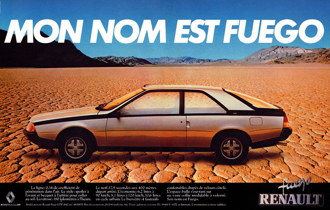 Advert Renault 1980