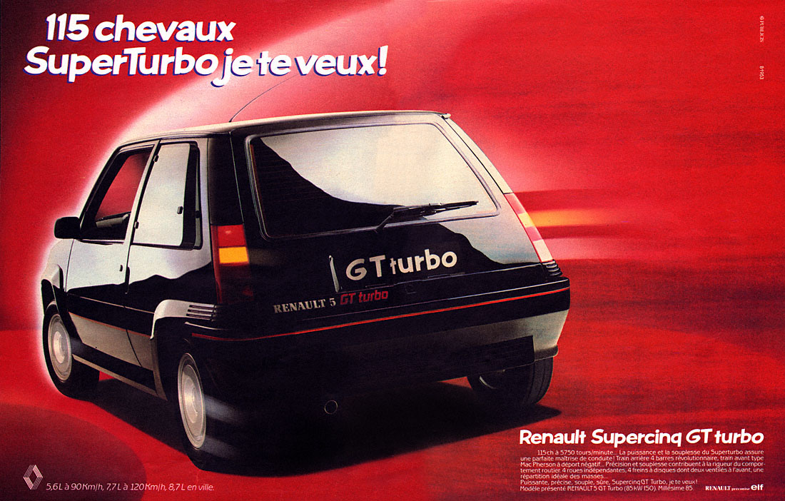 Advert Renault 1985