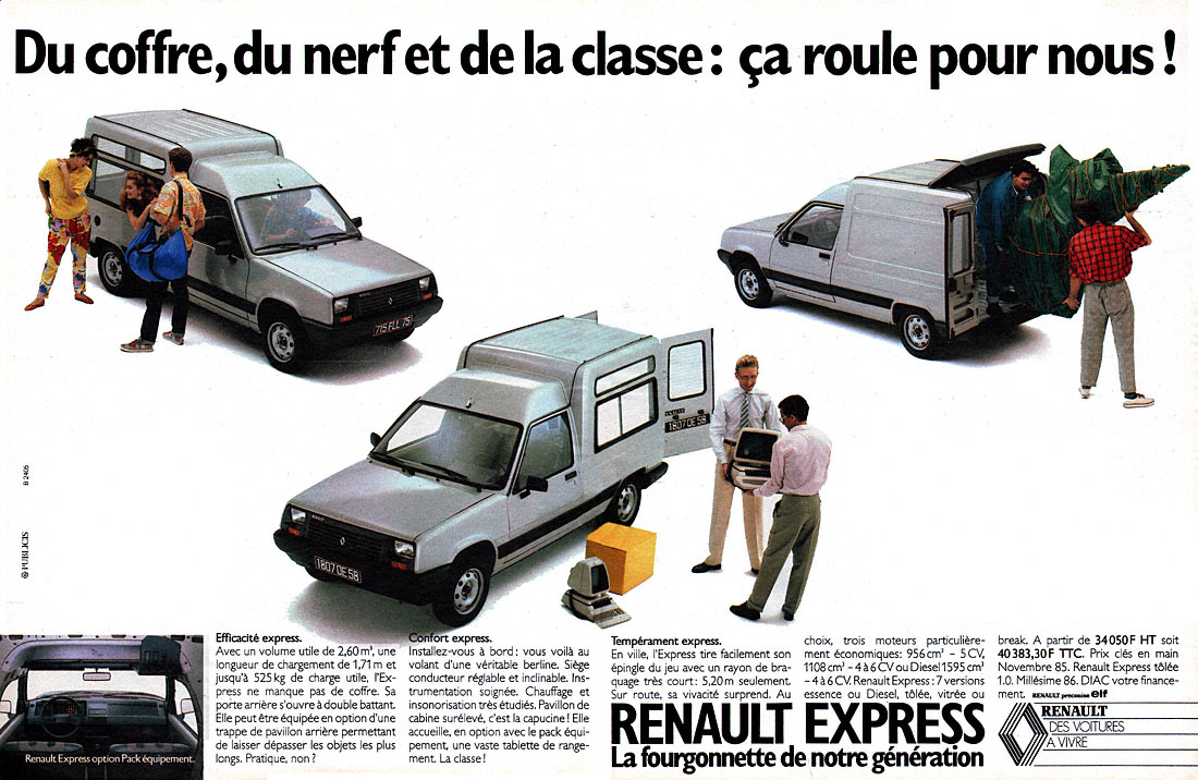 Advert Renault 1985