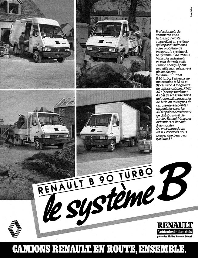 Advert Renault 1986