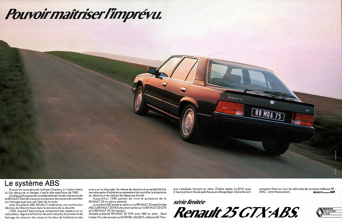Advert Renault 1986