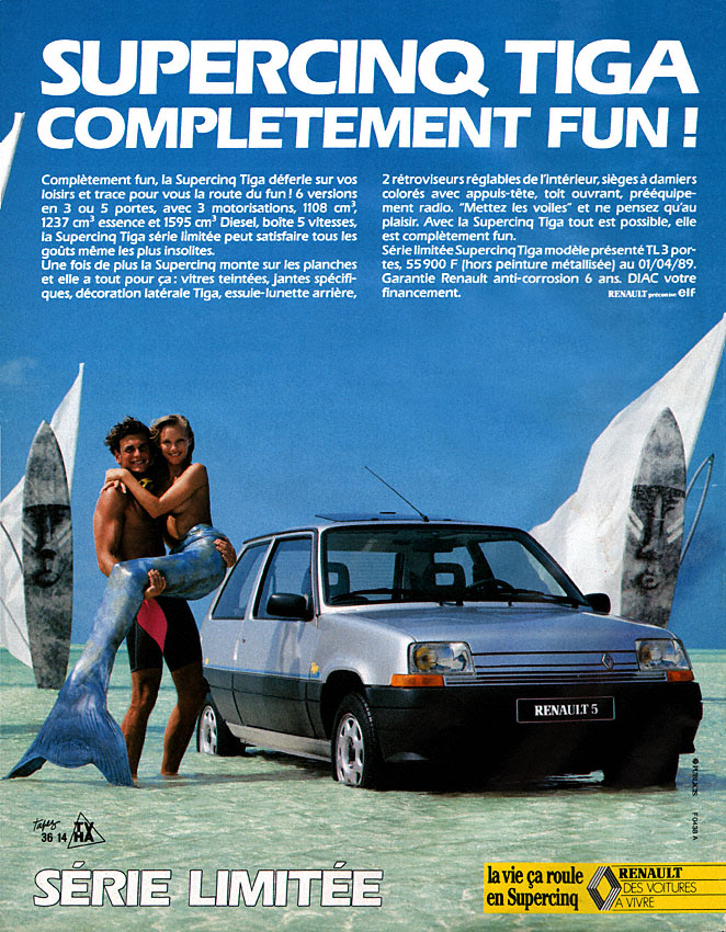 Advert Renault 1989