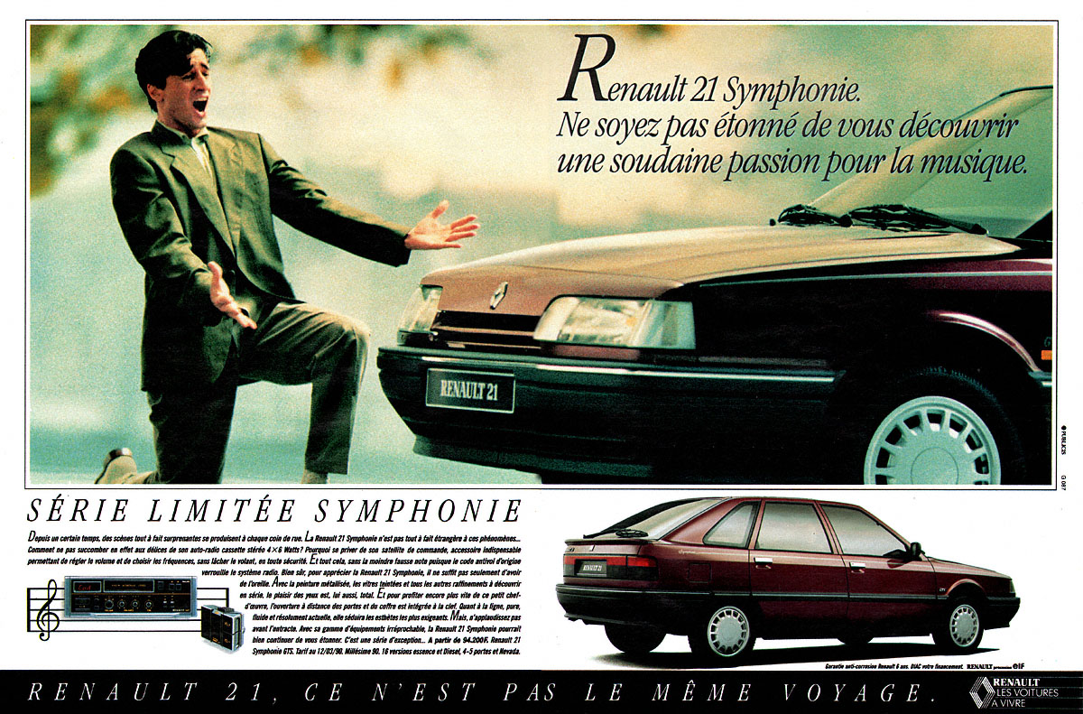Advert Renault 1990