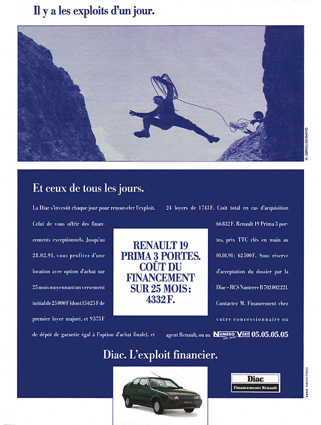 Advert Renault 1991