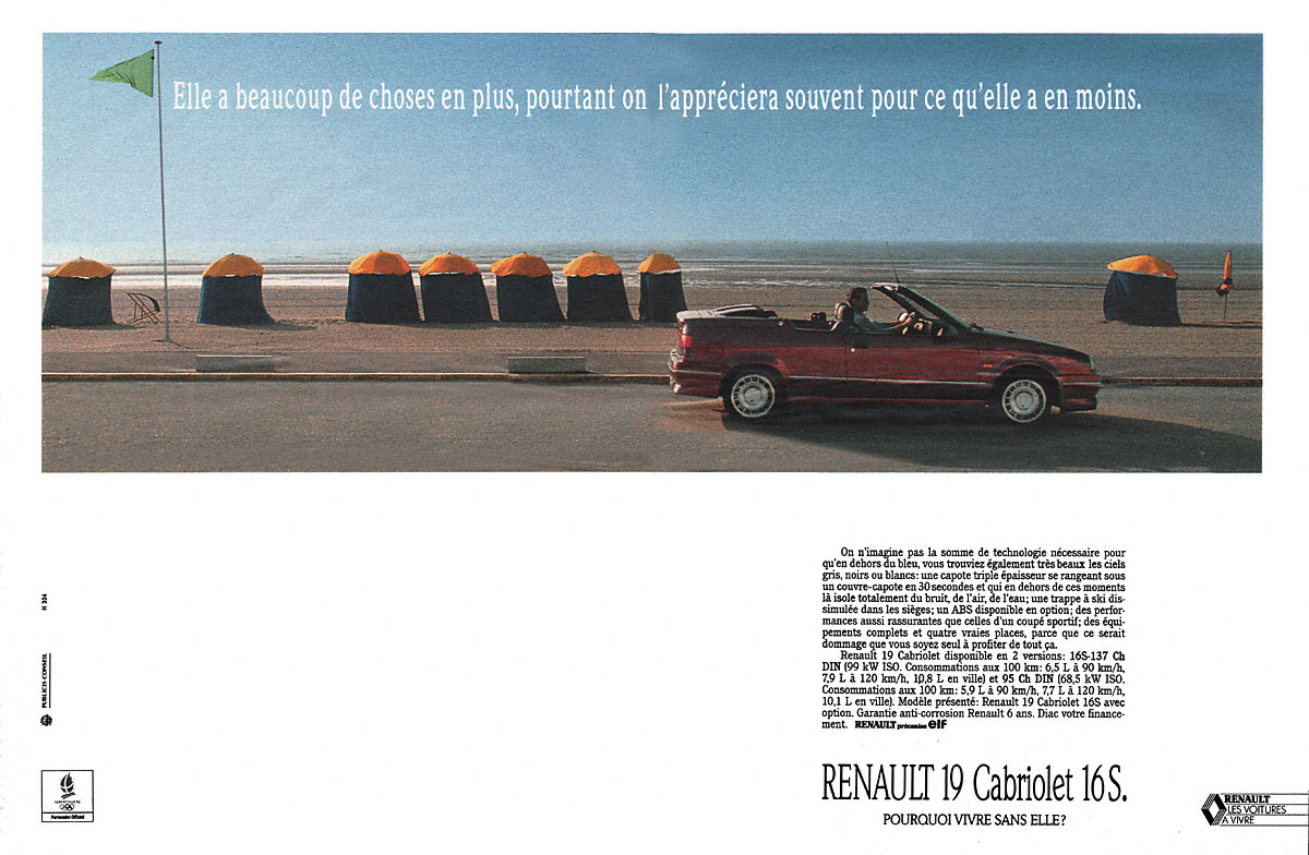 Advert Renault 1991