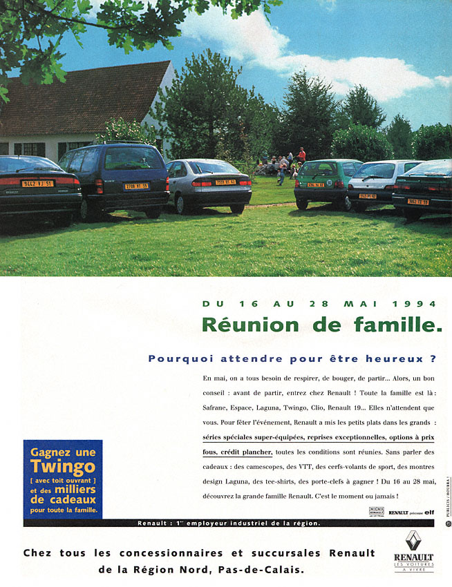 Advert Renault 1994