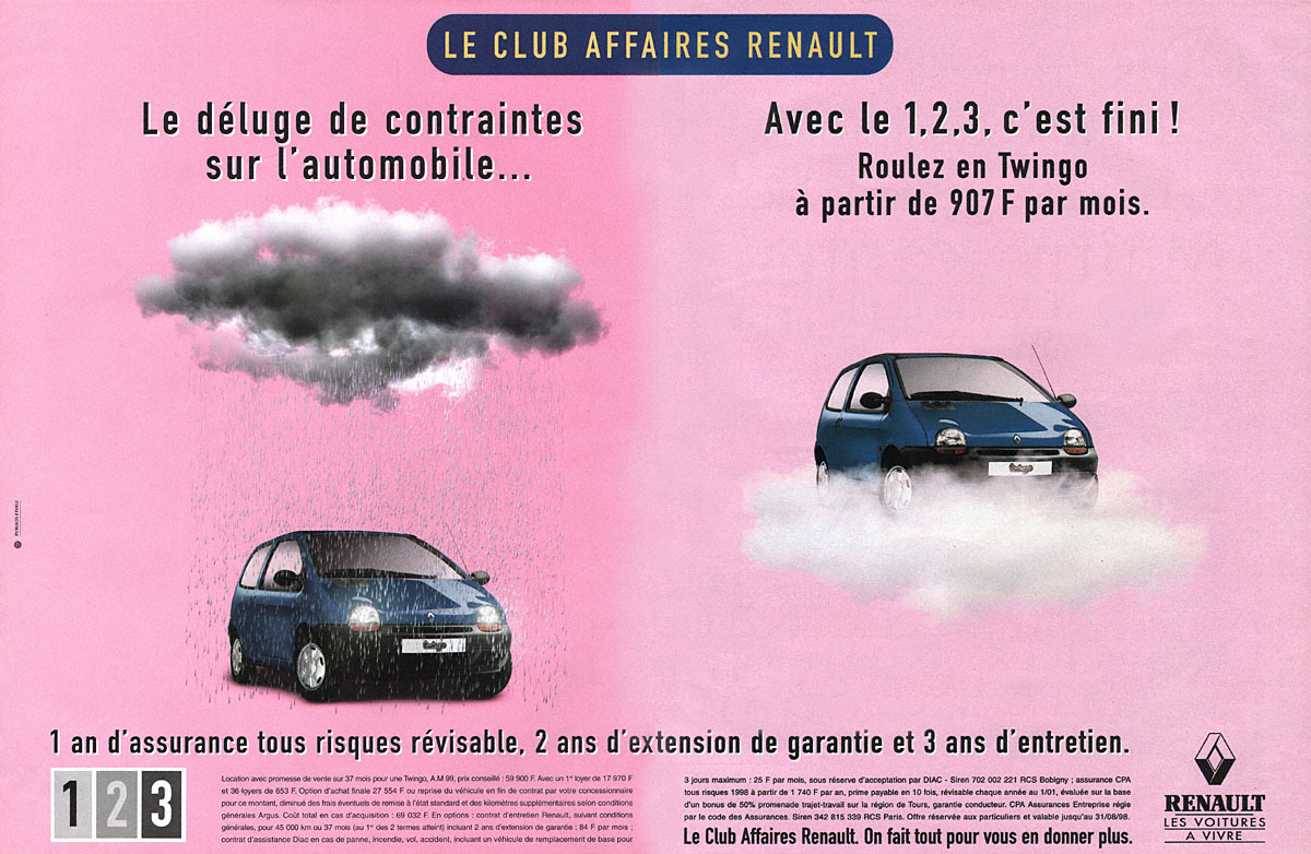 Advert Renault 1998