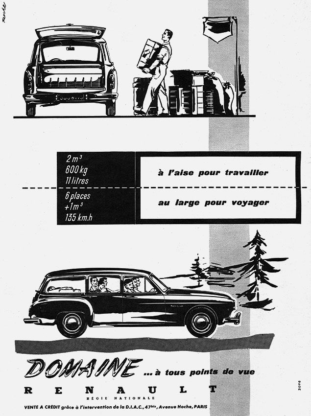 Advert Renault 1957