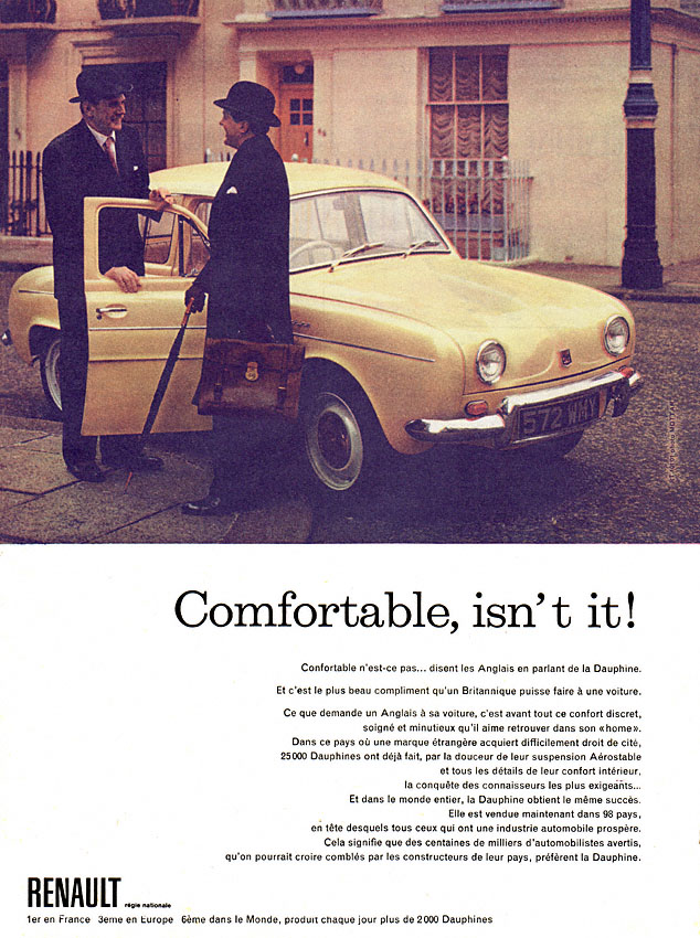 Advert Renault 1960