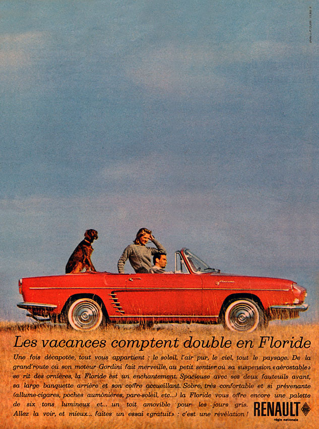 Advert Renault 1961